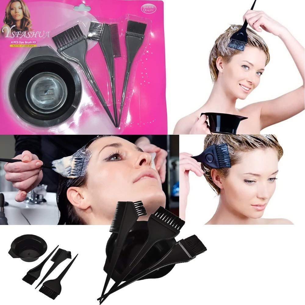 Professional Hair Dye Brush Kit for Salon & Home Use - Prime Quality Styling Tools for Men & Women (Black, 1-Pack) - Perfect for DIY Hair Coloring & Professional Salon Treatments