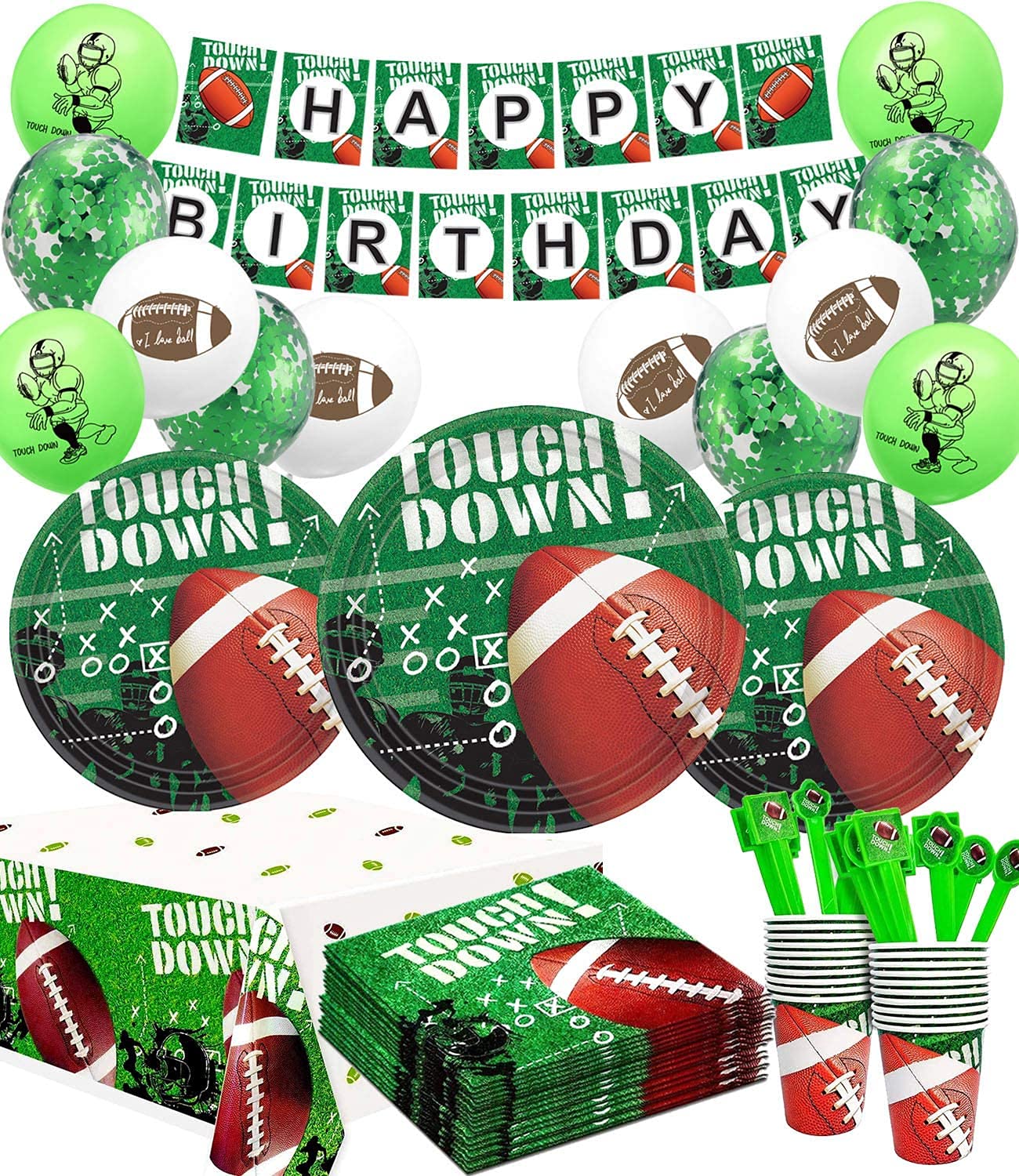 Football Party Decorations Set - 16