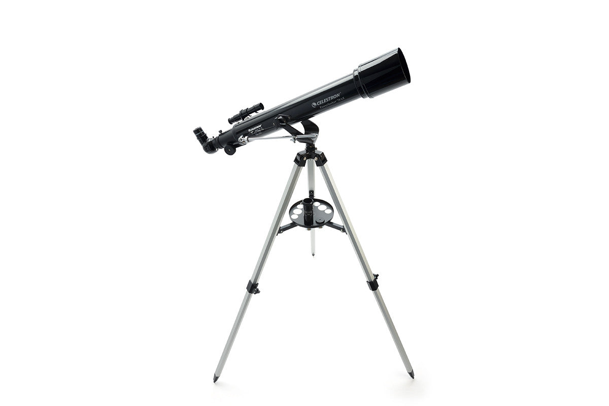 PowerSeeker 70AZ Telescope - 70mm Aperture Refractor Telescope for Beginners & Adults with Adjustable Tripod - Perfect for Stargazing, Moon Observation & Astronomy Learning