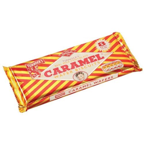 Tunnock's Real Milk Chocolate Caramel Wafers - 8 Pack (30g Each) - Delicious Scottish Treats for Snacking, Gifts & Tea Time