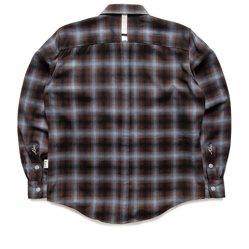 Premium Advisory Board Crystals Flannel Plaid Shirt for Men - Soft Blue Checkered Long Sleeve Button Down Shirt - Perfect for Outdoor Camping, Hiking & Casual Winter Wear