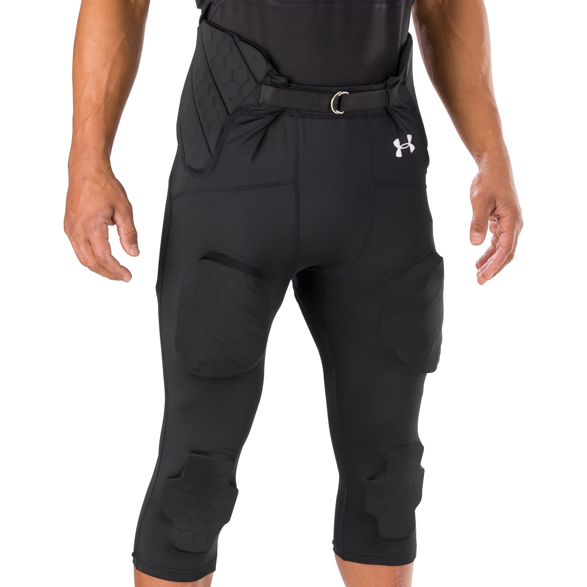 Under Armour Men's Integrated Football Pants - Compression Base Layer for Training & Games - Moisture-Wicking, 4-Way Stretch, Breathable Performance Pants for Football, Soccer & Workouts