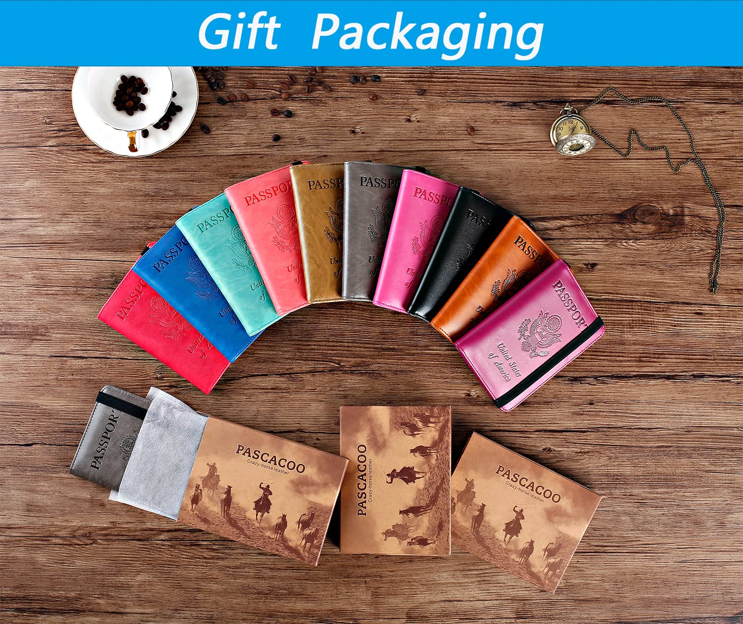 Premium RFID Blocking Leather Passport Holder & Travel Wallet - Secure Card Case for Women & Men (Brown) - Perfect for International Travel, Business Trips & Daily Commute