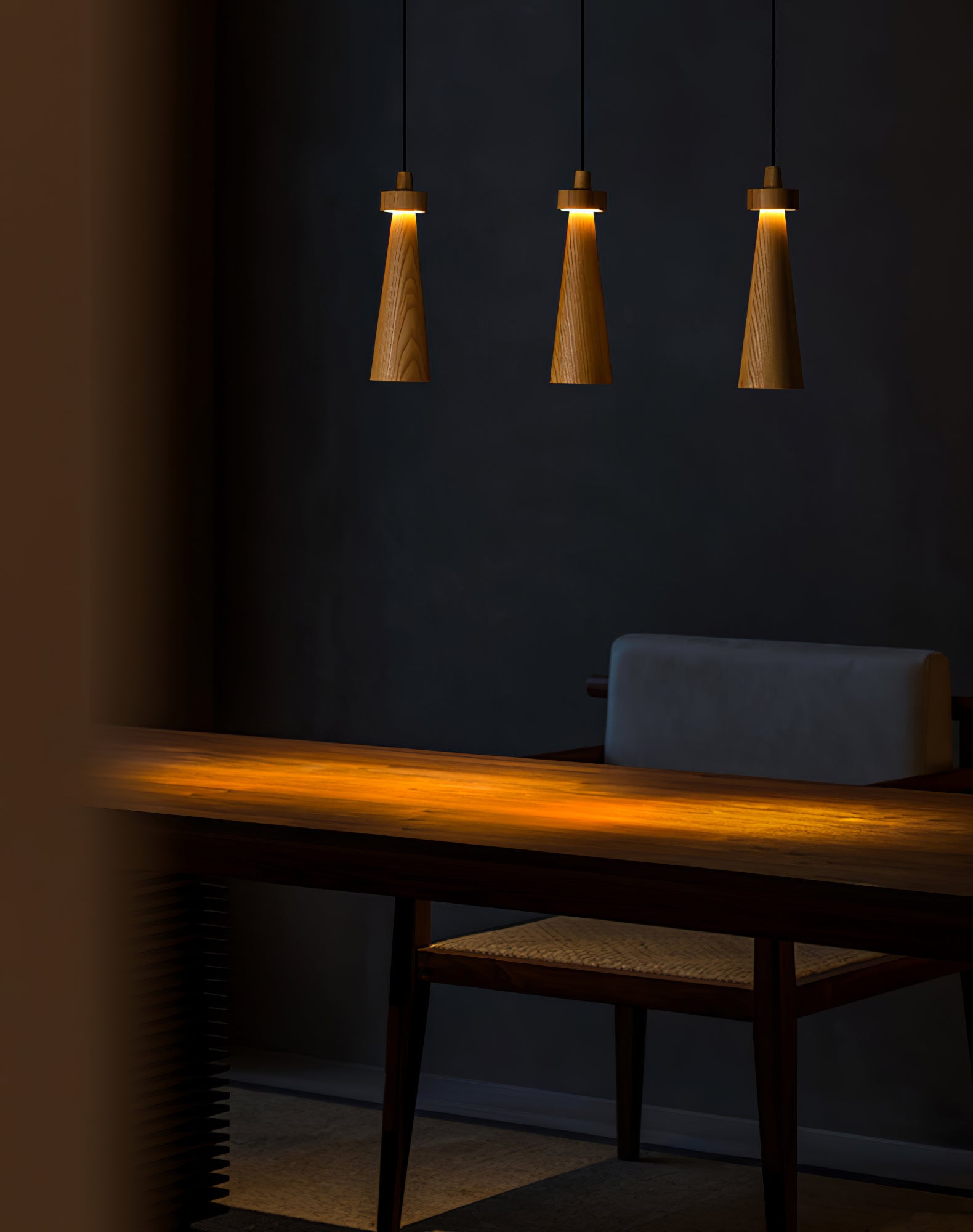 Loma Pendant Light - Modern Minimalist Hanging Lamp for Kitchen Island, Dining Room & Bedroom Lighting - Adjustable Height & Dimmable LED Bulb Included