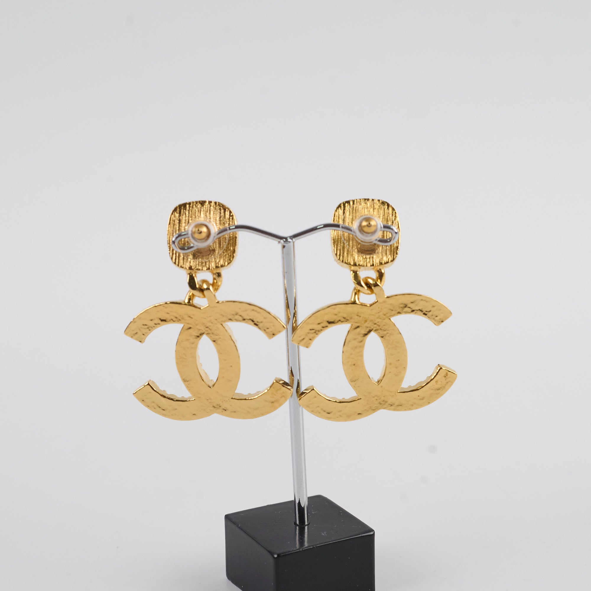 Chanel Faux Pearl Resin Gold Drop Earrings for Women - Elegant Dangle Earrings for Party, Wedding & Special Occasions