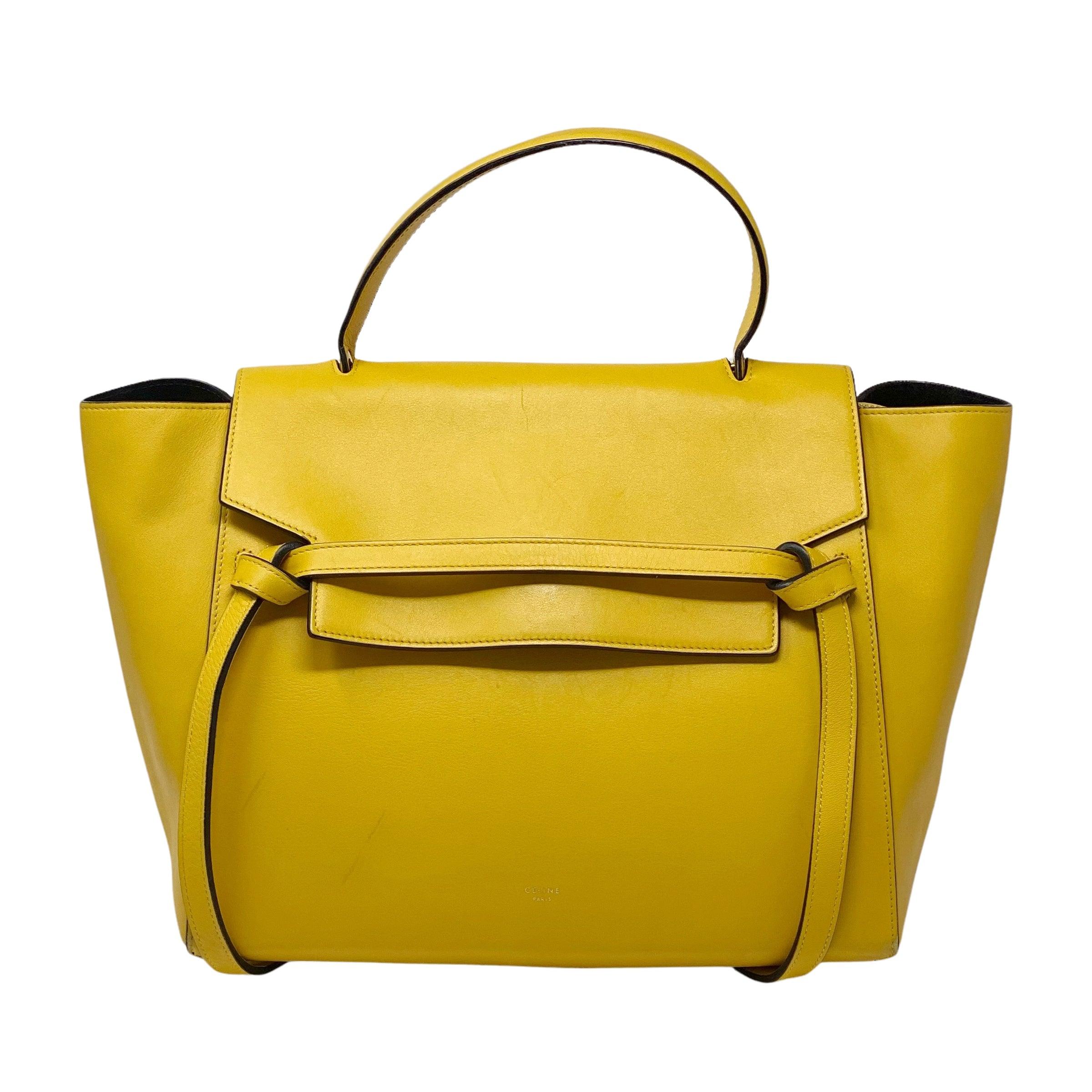Celine Mini Belt Bag in Yellow | Crossbody Handbag for Women | Perfect for Everyday Use, Travel & Casual Outings