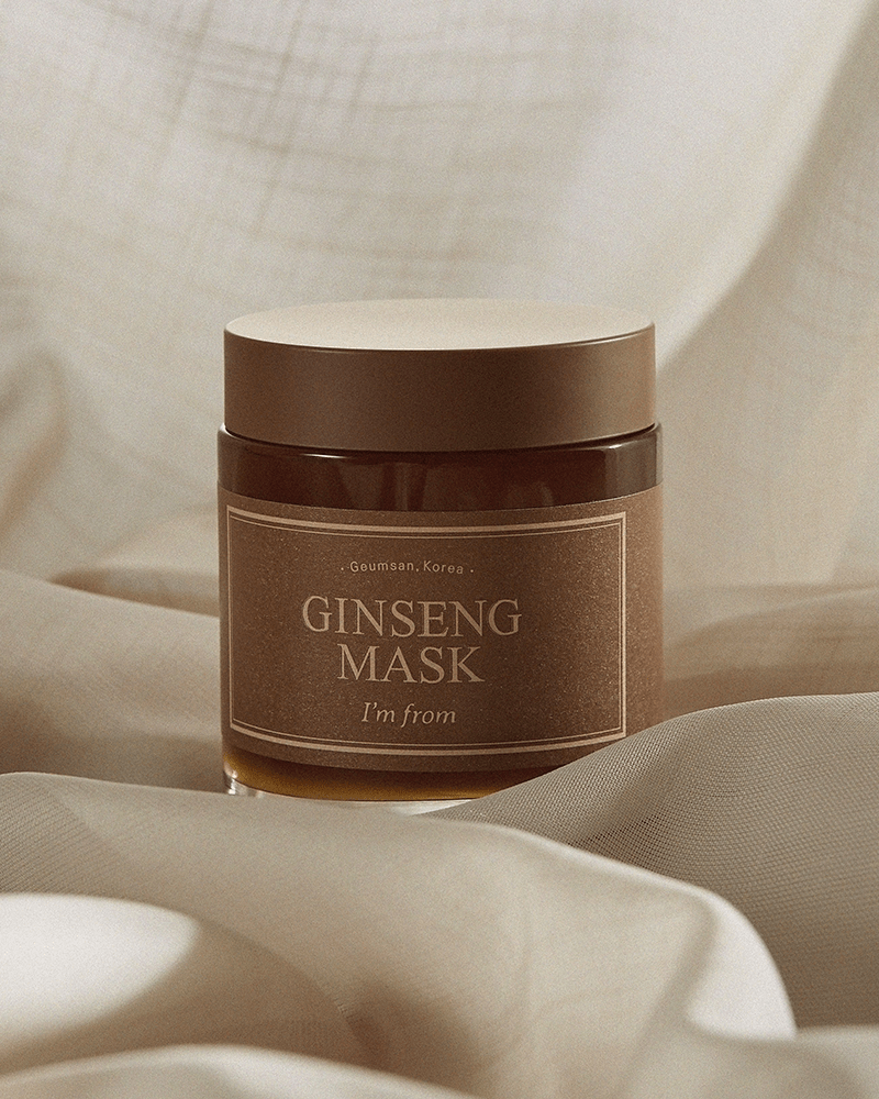 I'm From Ginseng Mask - Hydrating & Anti-Aging Face Mask with Korean Red Ginseng Extract | Perfect for Dry Skin & Night Skincare Routine