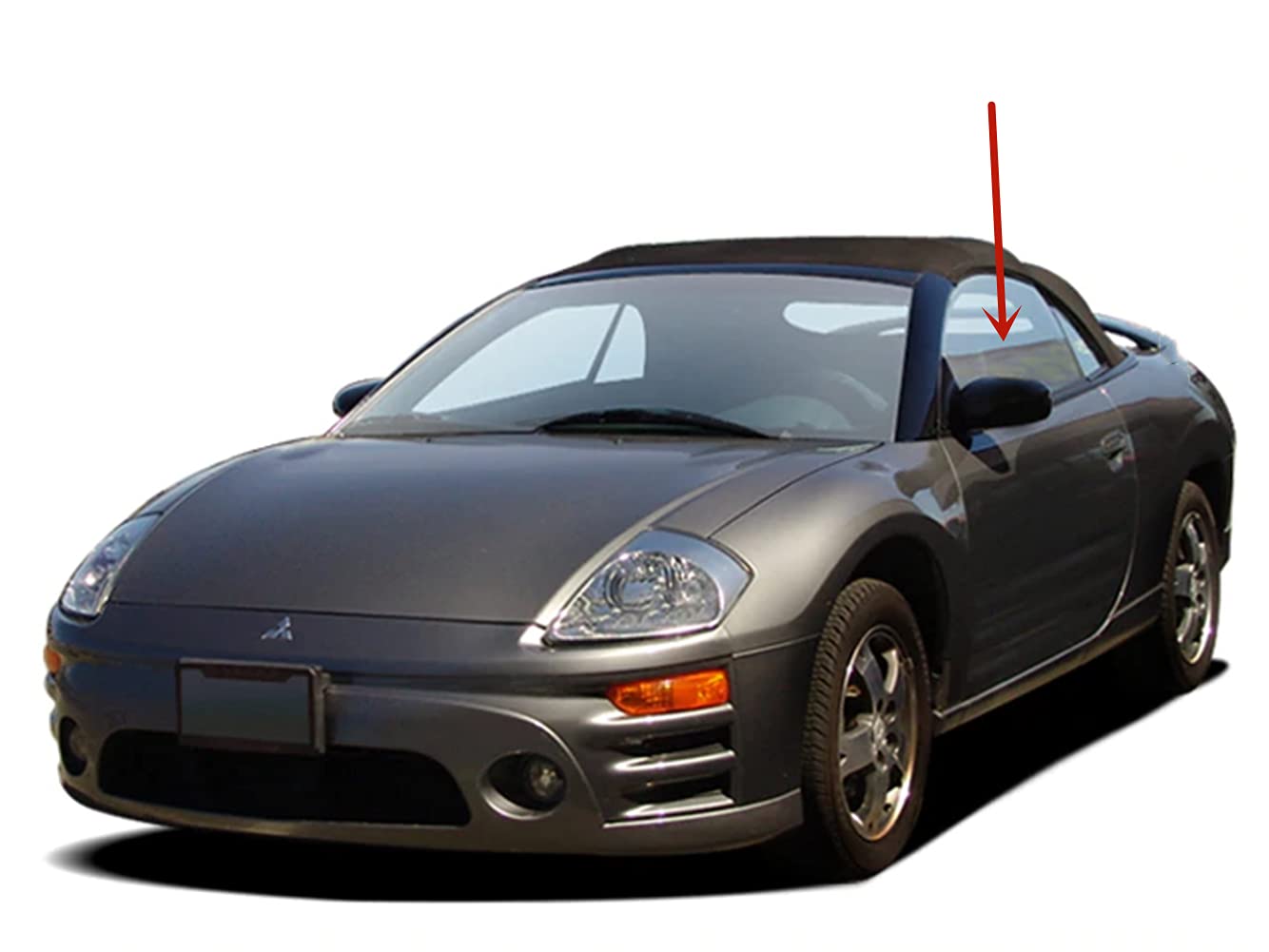 1995-1998 Eagle Talon 2 Door Coupe Driver Side Window Glass Replacement - Left Front Door Glass Panel for Smooth Operation & Secure Fit - Perfect for Daily Commuting, Road Trips & Car Restoration Projects