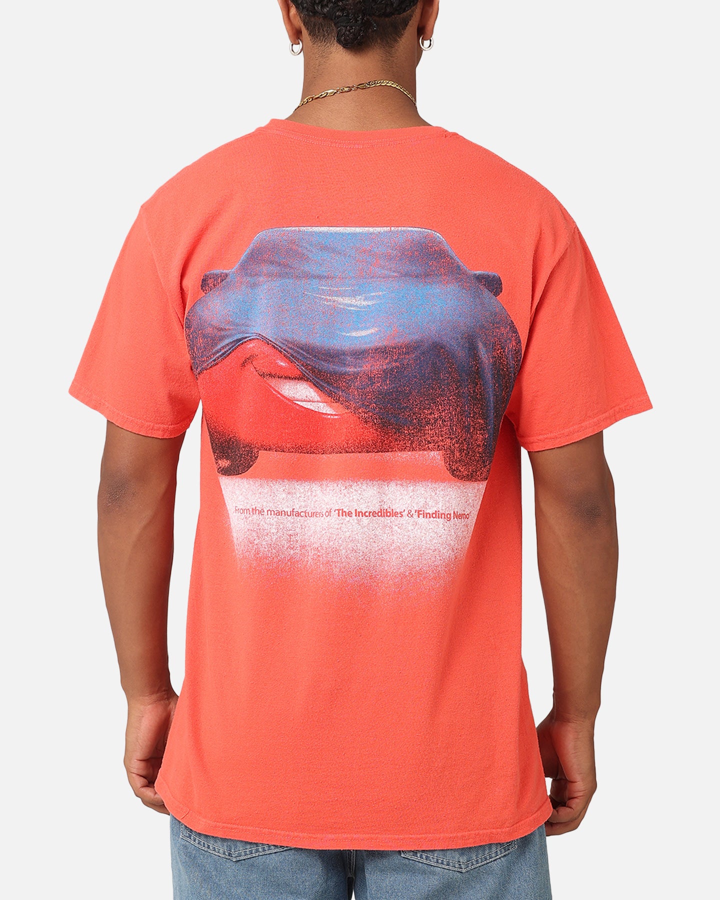 Vintage Disney Pixar Cars Red T-Shirt - American Thrift Style for Men & Women - Perfect for Casual Wear, Cosplay, and Disney Fans