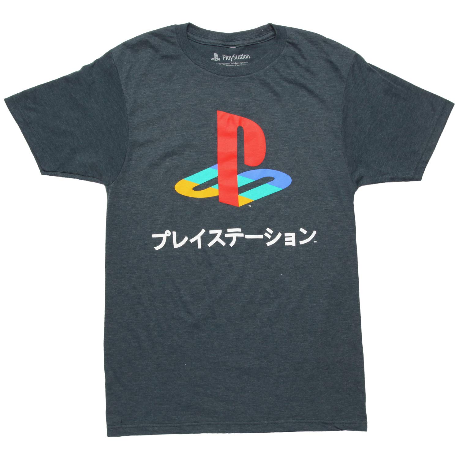 PlayStation Logo Japanese Kanji Graphic T-Shirt for Men & Women - Cool Gaming Tee for Casual Wear & Anime Conventions