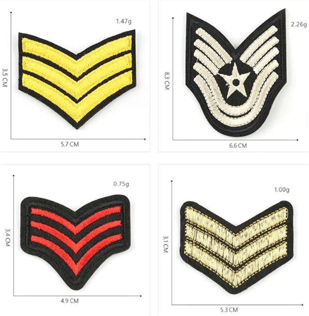 20Pcs Police Officer Iron-On Embroidered Patches - Self-Adhesive Applique Stickers Kit for Clothing, Jackets, Backpacks, Shoes & Caps - Perfect for Kids & Adults (Black) - Great for Costumes, Uniforms & DIY Crafts