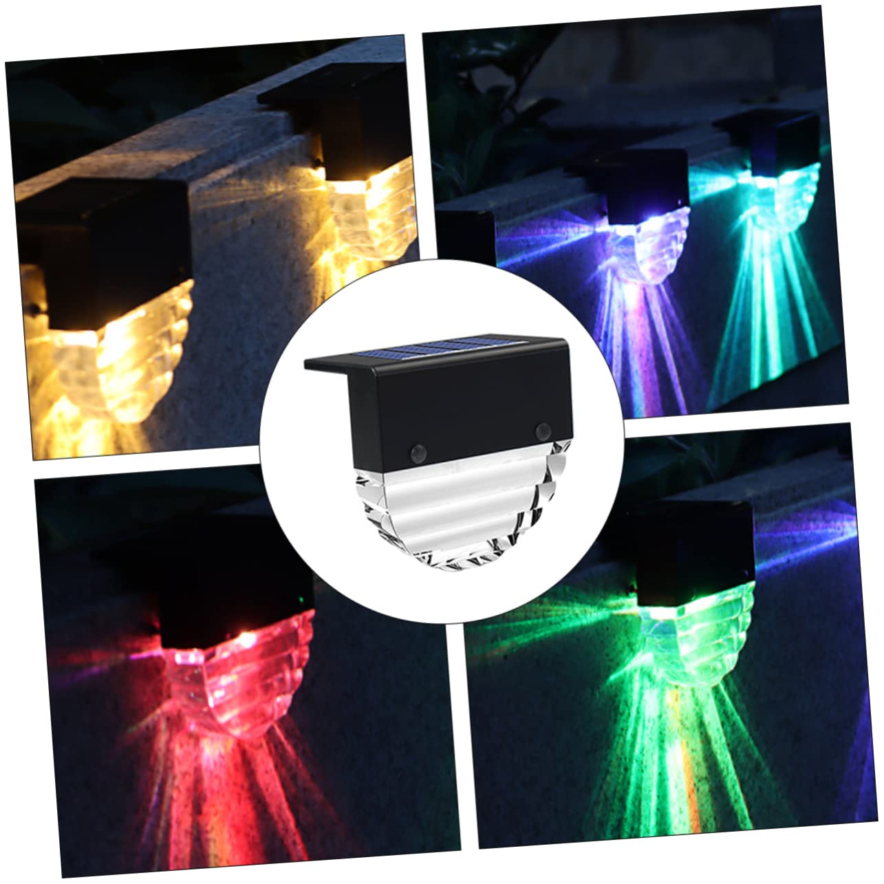BESPORTBLE Solar Post Cap Light - 1 Pack Waterproof Outdoor Solar Fence & Garden Lights, LED Walkway & Patio Decor for Yard, Pathway, Driveway, Deck & Stair Lighting