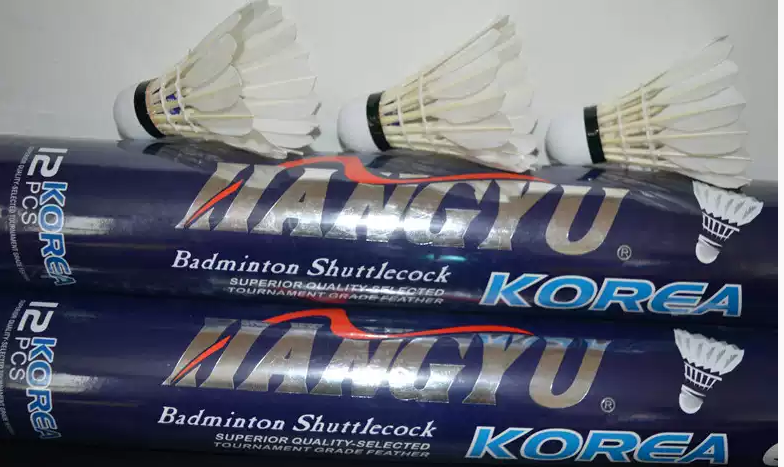 Premium Hang Yu Blue Feather Badminton Shuttles - High Quality Goose Feather Shuttlecocks for Professional Training & Tournament Play - Perfect for Indoor & Outdoor Badminton Games