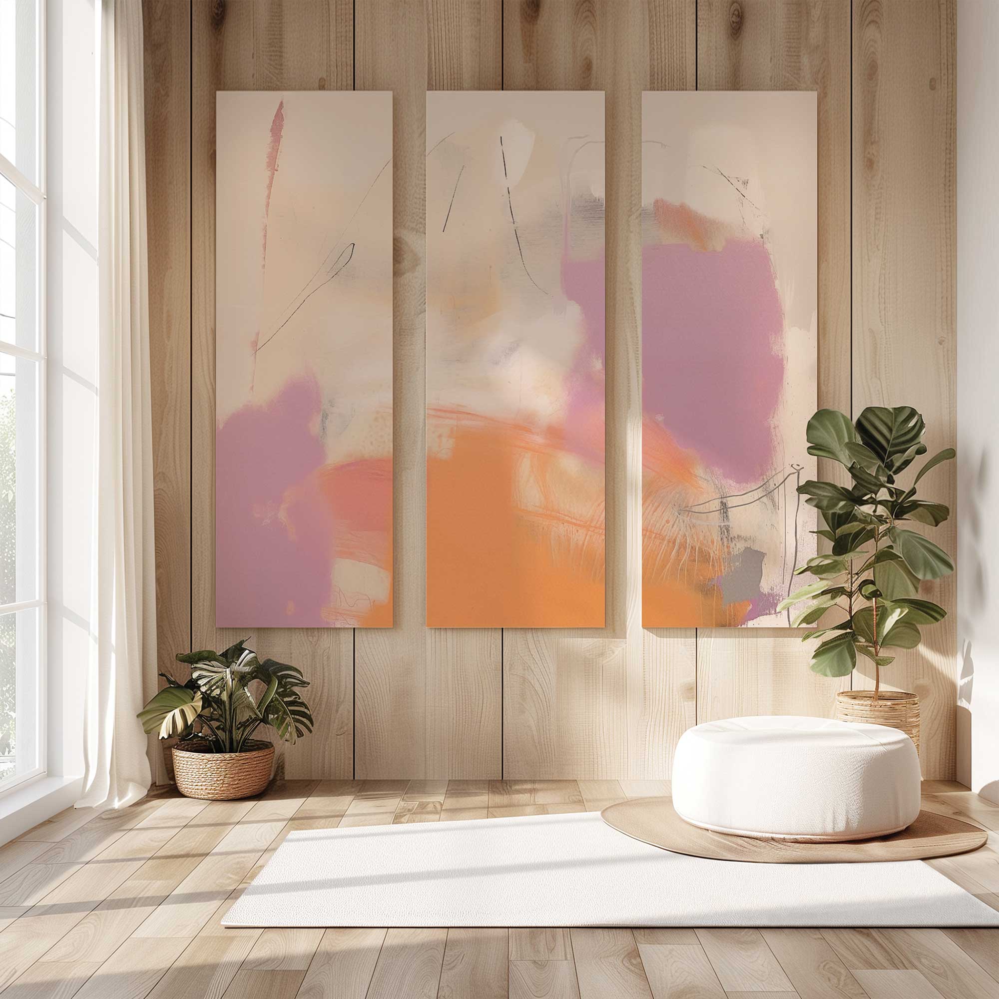 Cotton Candy Delight v2 Large Canvas Print - Vibrant Wall Art for Living Room, Bedroom & Office Decor
