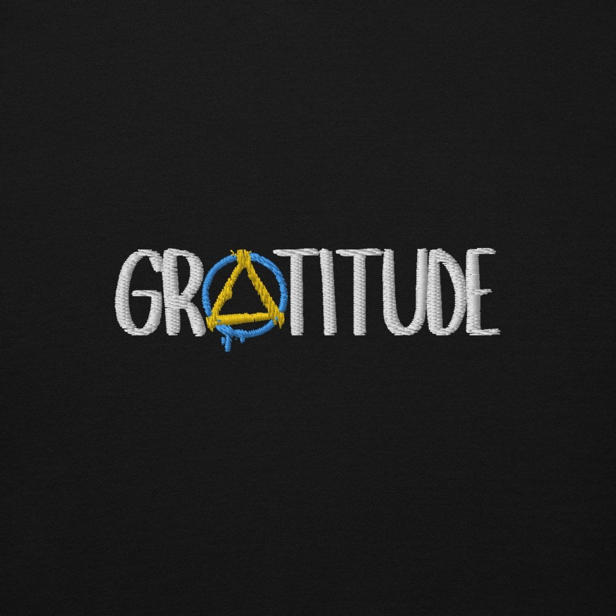 Gratitude Embroidered Unisex Hoodie - Soft Cotton Pullover Sweatshirt for Men & Women | Perfect for Casual Wear, Gifts & Everyday Comfort