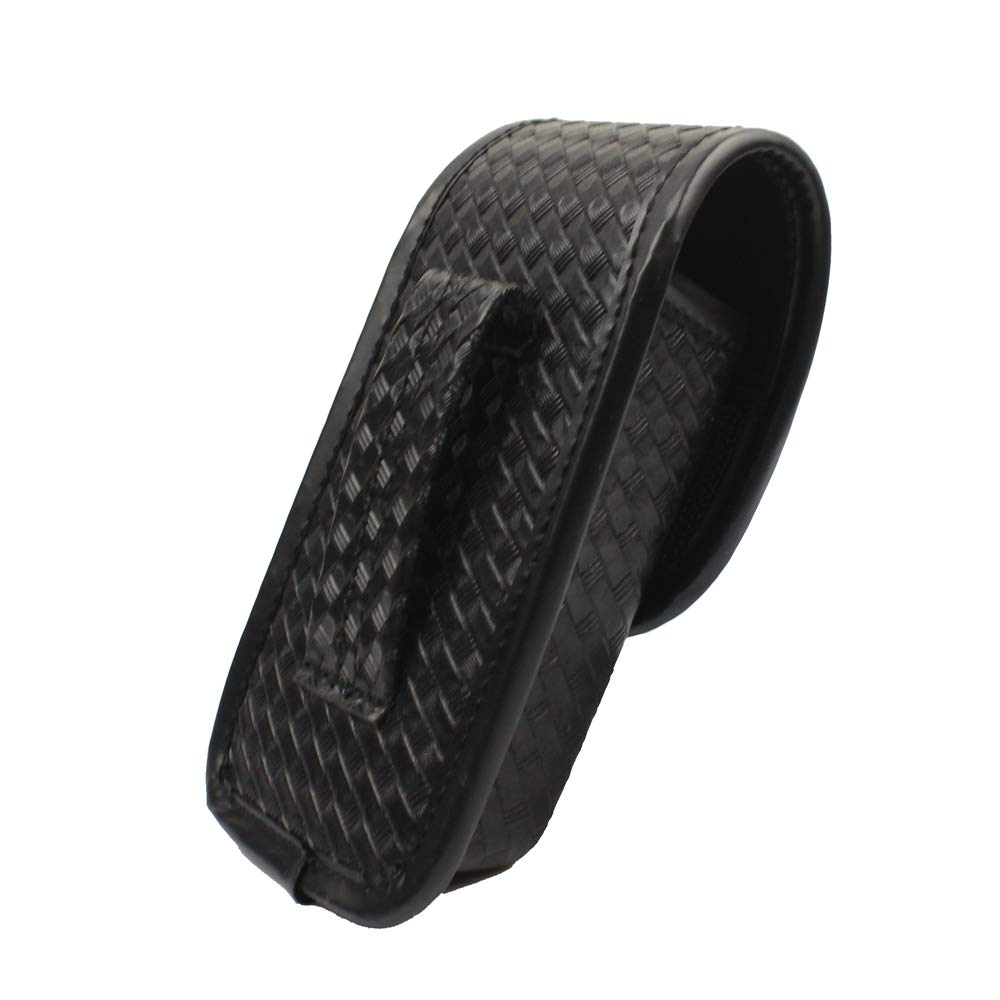 ROCOTACTICAL Basketweave MK3 OC Pepper Spray Holder - Leather Mace Spray Holster for Self Defense, Police Duty & Outdoor Safety | Perfect for Hiking, Jogging and Personal Protection