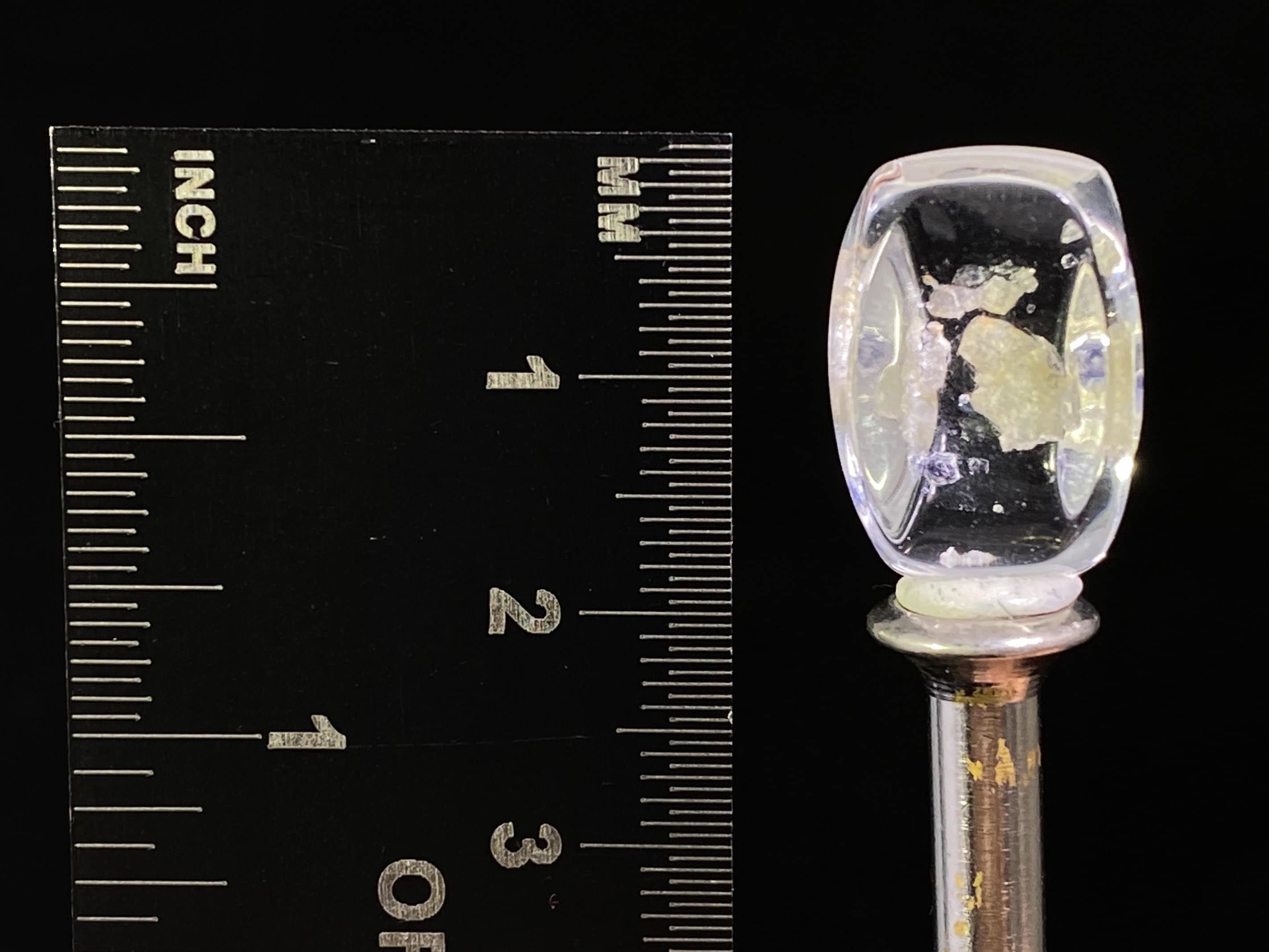 Natural Fluorite in Clear Quartz Cabochon - Rare Gemstone for Jewelry Making, Healing Crystals & DIY Crafts | Perfect for Pendants, Rings & Spiritual Healing
