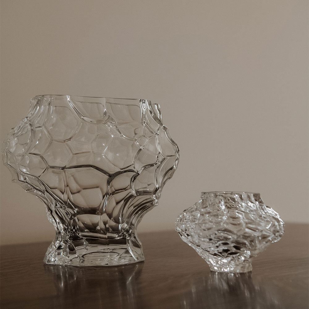 Handcrafted Heirloom Glass Vase - Elegant Floral Centerpiece for Weddings, Home Decor & Gift Giving