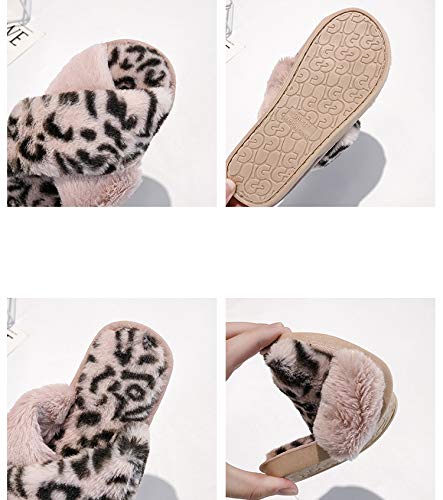 Women's Cozy Fuzzy Slippers - Soft Plush Fleece House Shoes for Indoor/Outdoor Use - Perfect for Lounging & Errands
