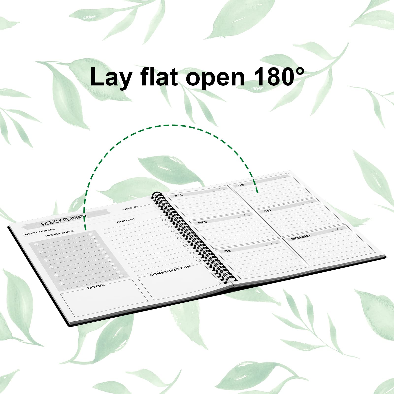 Cheneyboo Undated Weekly Planner - 52 Weeks To-Do List Notebook, 5.2
