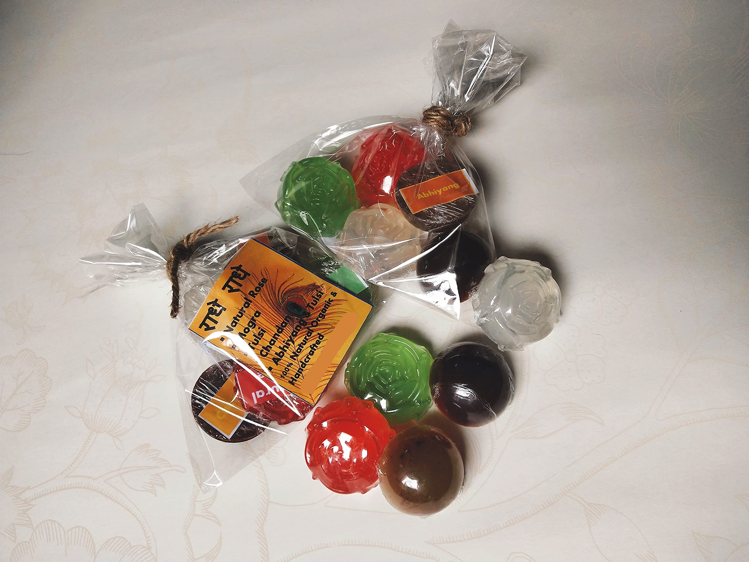 Apurva Creations Krishna Laddu Gopal Bathing Soap - Pack of 5 | Gentle Cleansing for Baby Krishna Idols | Perfect for Daily Pooja Rituals & Temple Worship