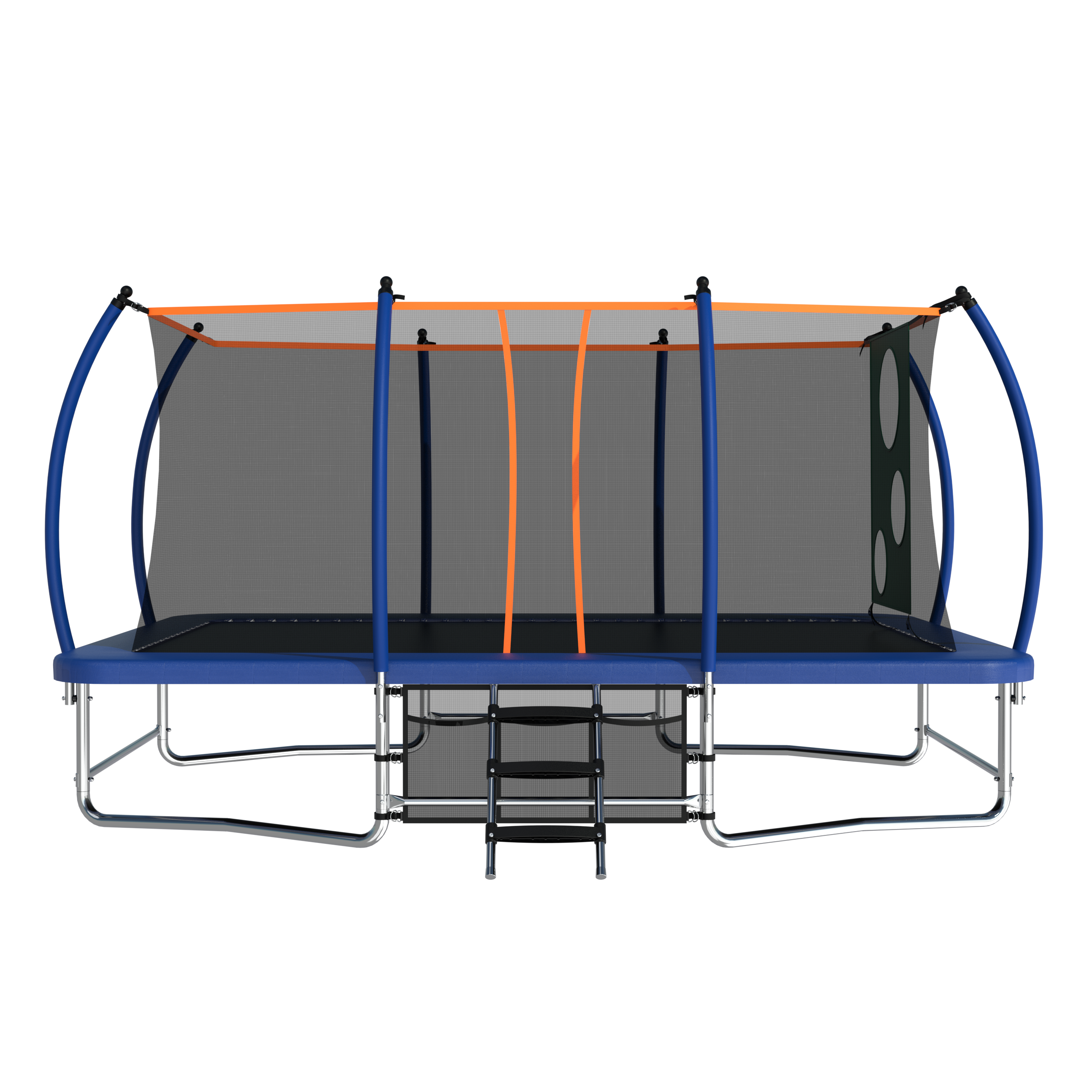 10X16FT Outdoor Square Trampoline for Kids & Adults - Heavy Duty Rectangular Bouncing Mat with Safety Net - Perfect for Backyard, Gym Training, and Family Fun Activities