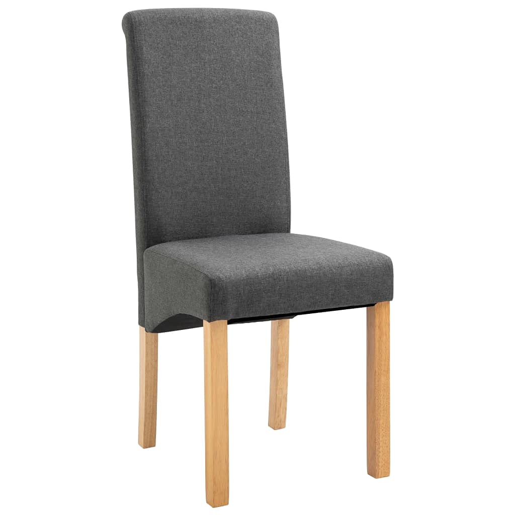 Modern Dining Chairs Set of 4 - Gray Fabric Upholstered High Back Kitchen Chairs with Padded Seat - Comfortable Side Chairs for Dining Room, Kitchen & Living Room - Perfect for Family Dinners, Entertaining Guests & Home Decor