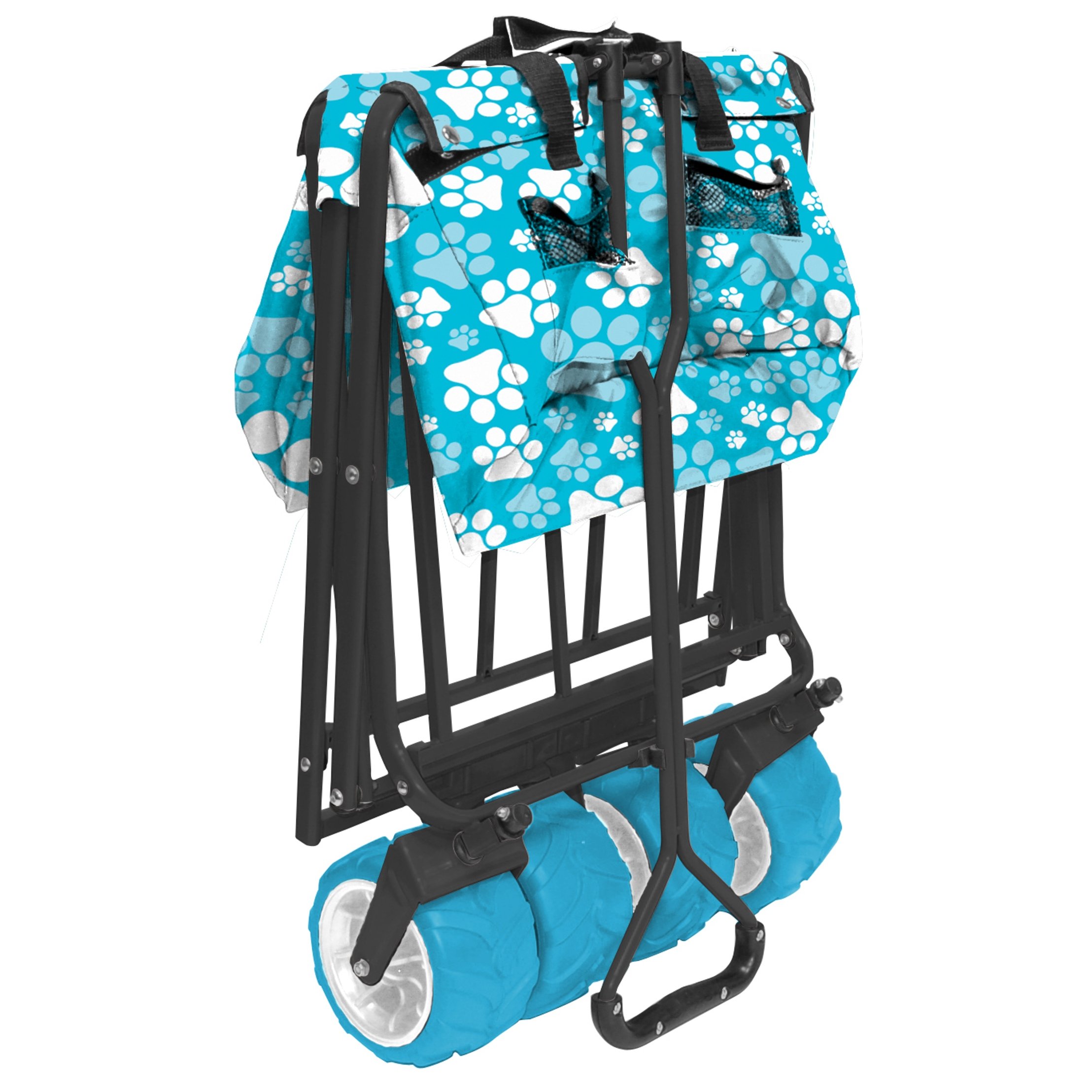 Best Collapsible Outdoor Wagon for Kids - All Terrain Push Pull Stroller with Foldable Design | Perfect for Beach, Park, Garden, Camping & Sports Activities | Durable Cargo Cart for Family Outings