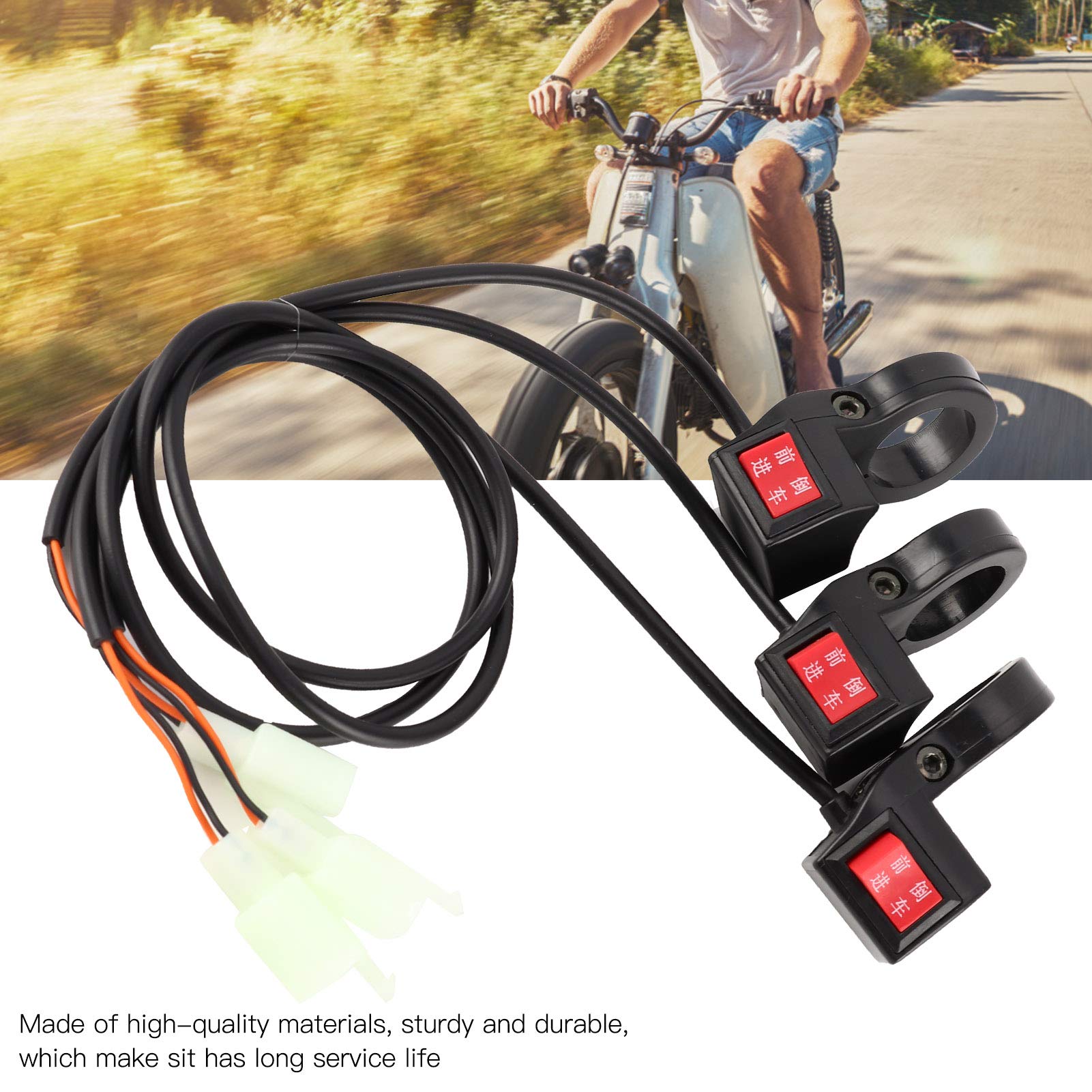 Alomejor 3-Pack Electric Scooter Handlebar Forward & Reverse Switch Replacement - Multifunctional Gear Button for E-Bikes & E-Scooters - Perfect for Commuting & Urban Travel