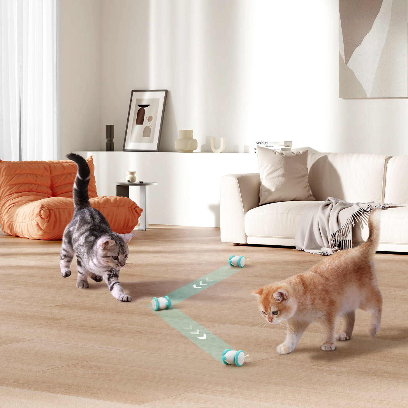Petlibro Pixie Mouse Interactive Cat Toy - Automatic Motion & Sound for Indoor Play, Exercise & Hunting Instincts - Perfect for Kittens & Adult Cats