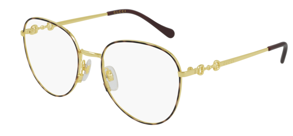 Gucci GG 0880O 002 Gold Oval Women's Eyeglasses - Luxury Designer Sunglasses for Women, Fashionable Oval Frame with UV Protection - Perfect for Everyday Wear, Office & Outdoor Activities