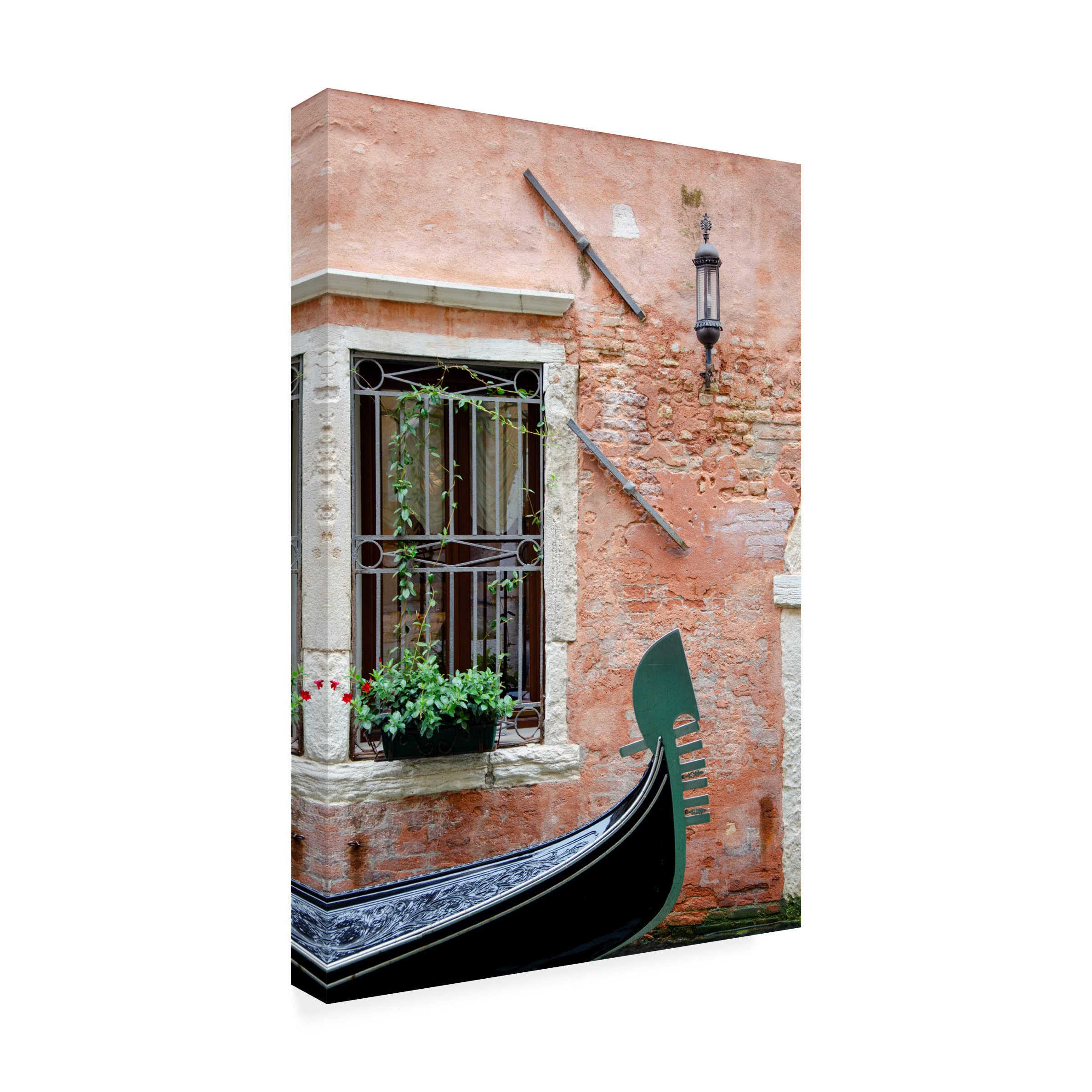 Laura DeNardo 'Passing Gondola' Canvas Wall Art Print - Venice Landscape Painting for Living Room, Bedroom & Office Decor