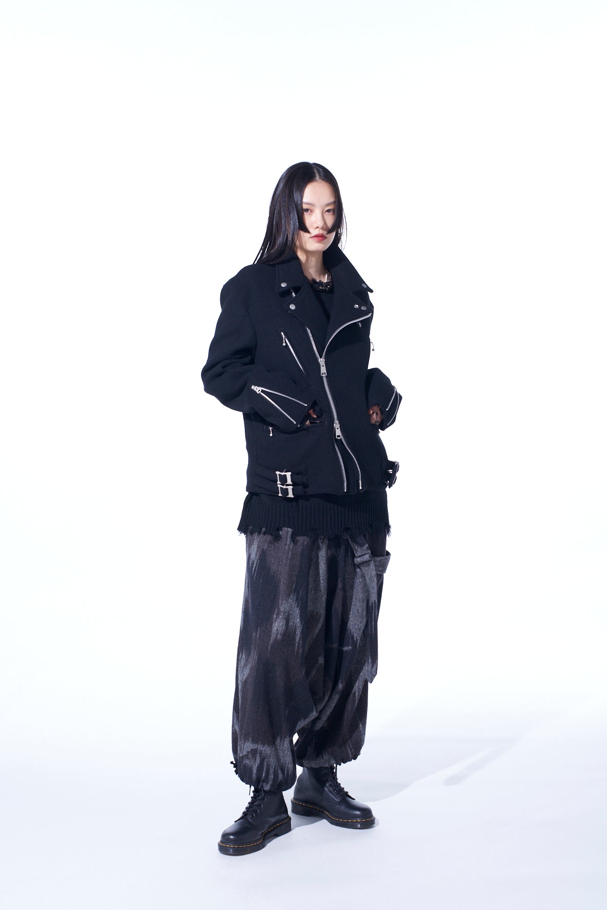 Double Weave Melton Oversized Motorcycle Jacket for Men & Women - Stylish Biker Jacket for Riding, Casual Wear & Outdoor Adventures