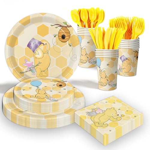 Yellow Winnie Bear Baby Shower Pooh Decorations