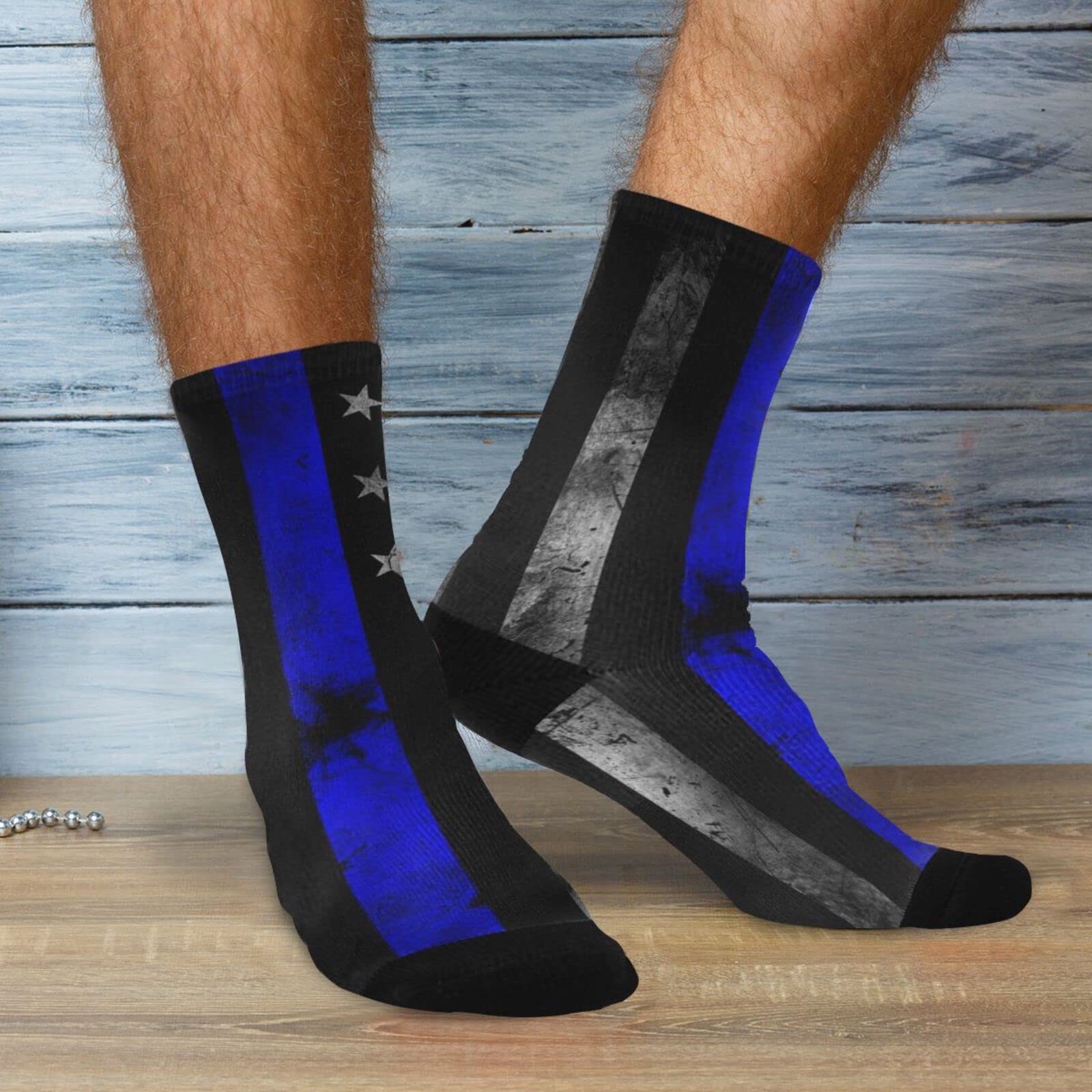 **Men's Dress Crew Socks - Cushioned Athletic Casual Socks with Funny Patterns - Novelty Socks for Men - Perfect for Office, Sports & Fun Gifts**