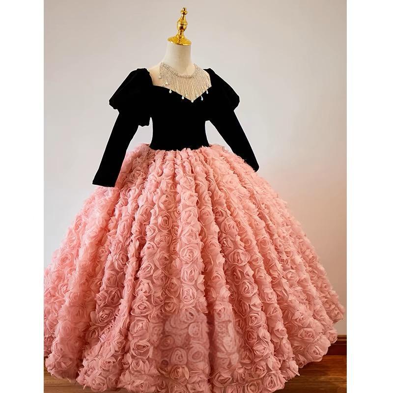 Pink Princess Dress for Girls - Elegant Birthday Party Dress for Kids - Perfect for Birthday Parties, Pageants, and Special Occasions