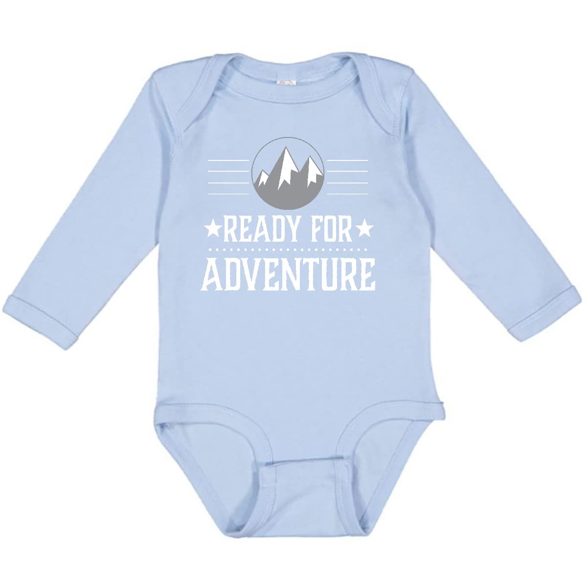 Inktastic Ready for Adventure Hiking & Camping Long Sleeve Creeper - Perfect for Outdoor Activities, Nature Exploration & Casual Wear