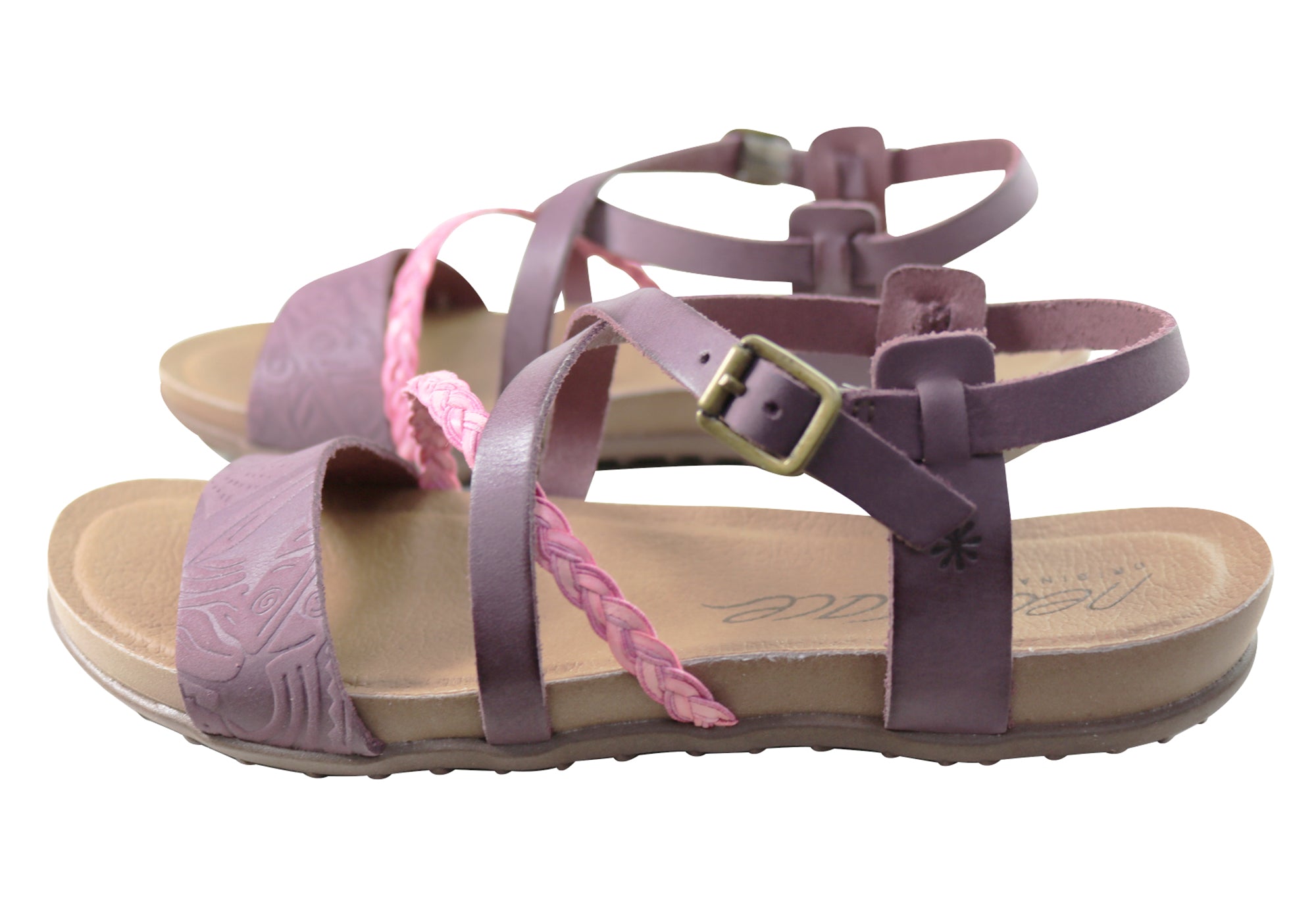 Laurina Women's Comfortable Leather Sandals - Handmade in Brazil - Casual Summer Walking Shoes for Beach, Travel & Everyday Wear