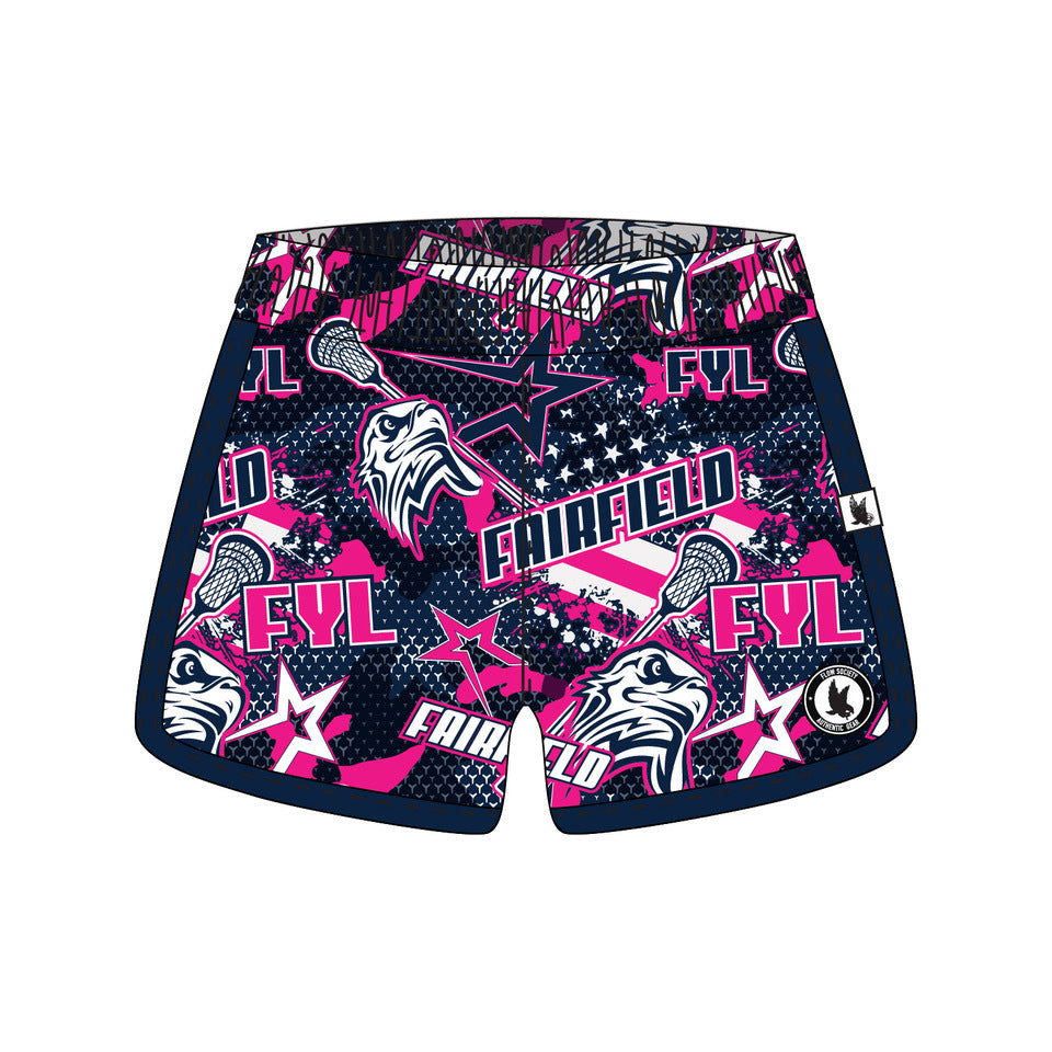 Girls & Women's Fairfield Youth Lacrosse Shorts - 2 Color Options - Perfect for Lacrosse Practice & Games