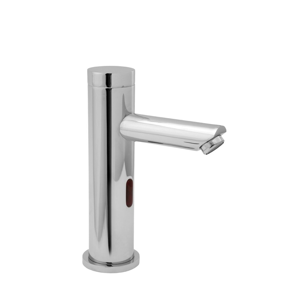 Deva SENSOR4/D Mono Basin Sensor Tap with Chrome Finish - Hands-Free Automatic Faucet for Kitchen, Bathroom & Public Restrooms - Water Saving Touchless Sensor Faucet by Deva