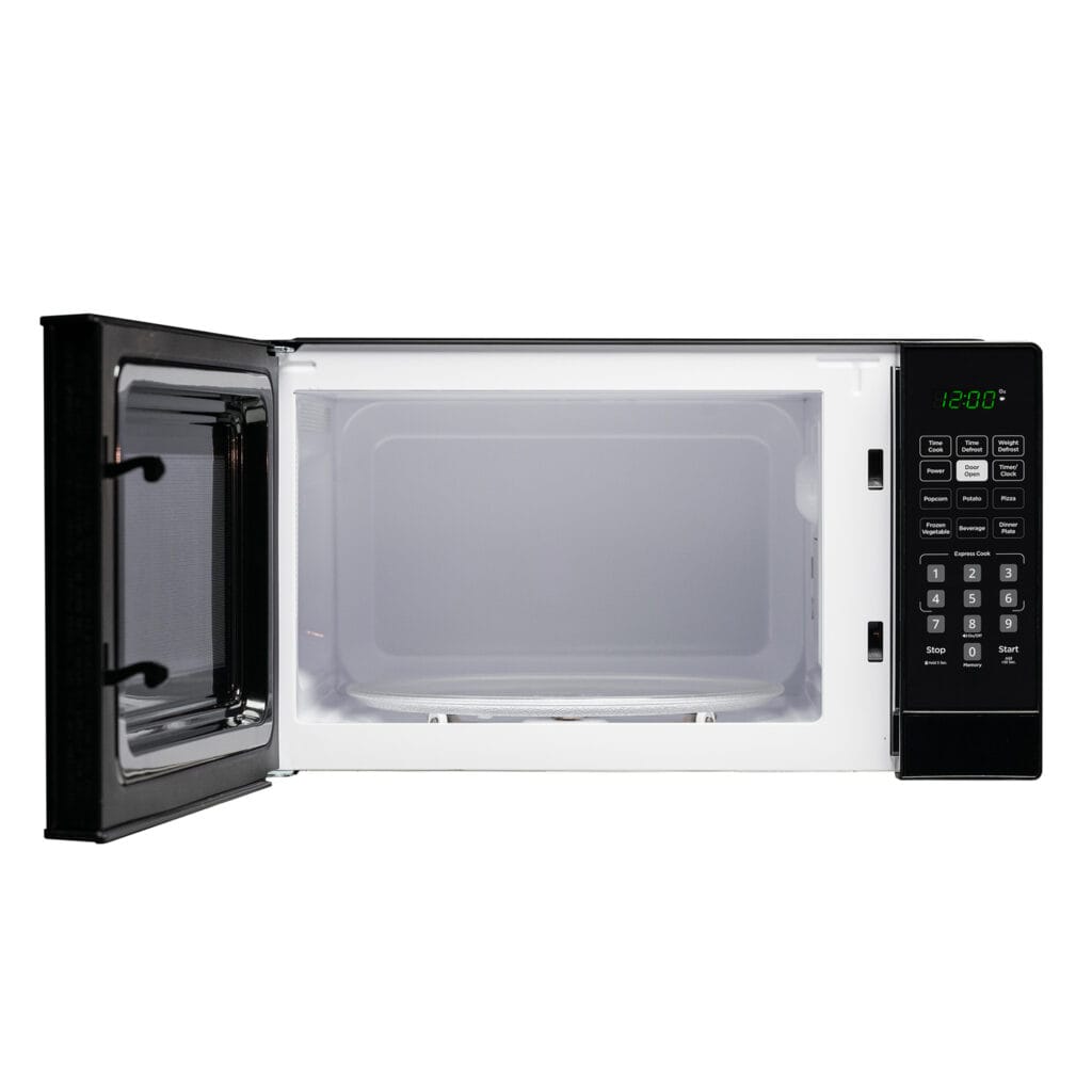 Danby DBMW0921BBB 0.9 cu. ft. Compact Countertop Microwave Oven - Black - Perfect for Small Kitchens, Dorms, and Office Spaces