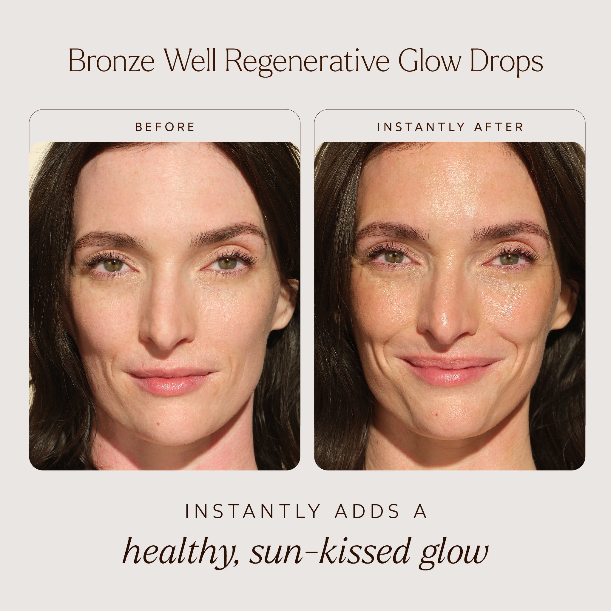 Bronze Well Regenerative Glow Drops - Hydrating Face Serum for Radiant Skin | Perfect for Daily Skincare Routine & Nighttime Moisturizing