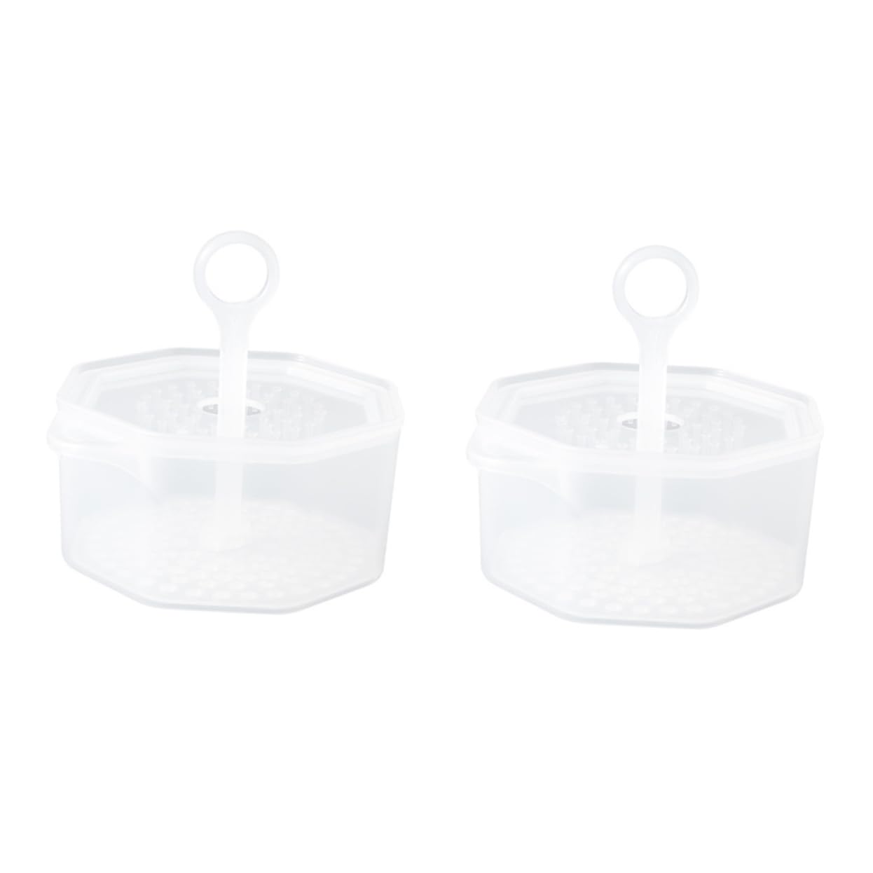 2 Sets Portable Foam Bubble Maker for Face Wash - Facial Cleansing Foaming Cup Tool with Faux Buns Design, White PP Material | Perfect for Travel, Skincare Routine & Gentle Cleansing