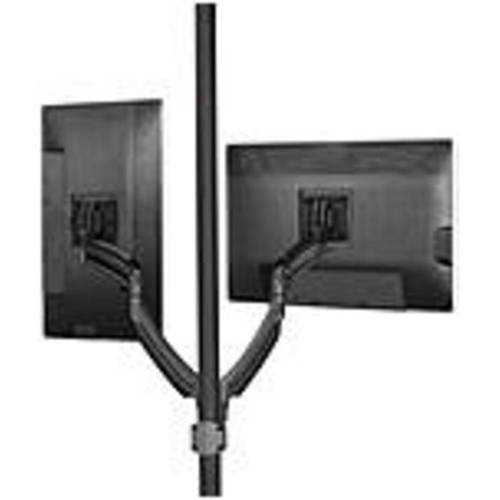 Chief KONTOUR K2P220B Aluminum Pole Mount for 10-30 Inch Flat Panel Monitors - 50 lb Load Capacity, Black | Perfect for Office, Home & Commercial TV Mounting Solutions