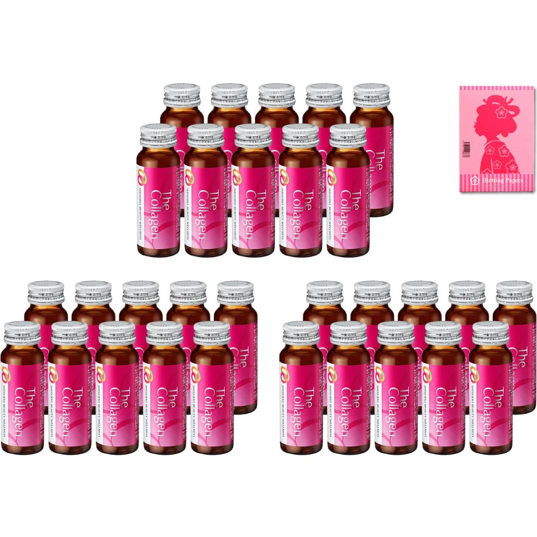 Shiseido The Collagen Drink - 50ml x 10 Bottles | Japanese Beauty Supplement for Skin Hydration & Anti-Aging | Perfect for Daily Skincare Routine & Travel
