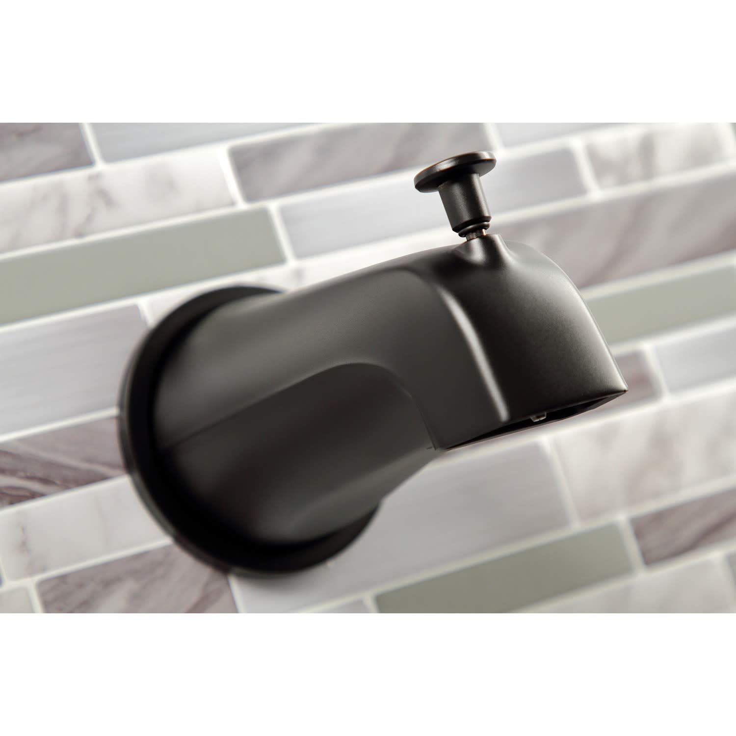Kingston Brass KBX8148DX Concord Brushed Nickel Tub and Shower Faucet - 7.13 x 13 x 5.5 Inches - Bathroom Fixture for Modern Homes, Spa-Like Shower Experience