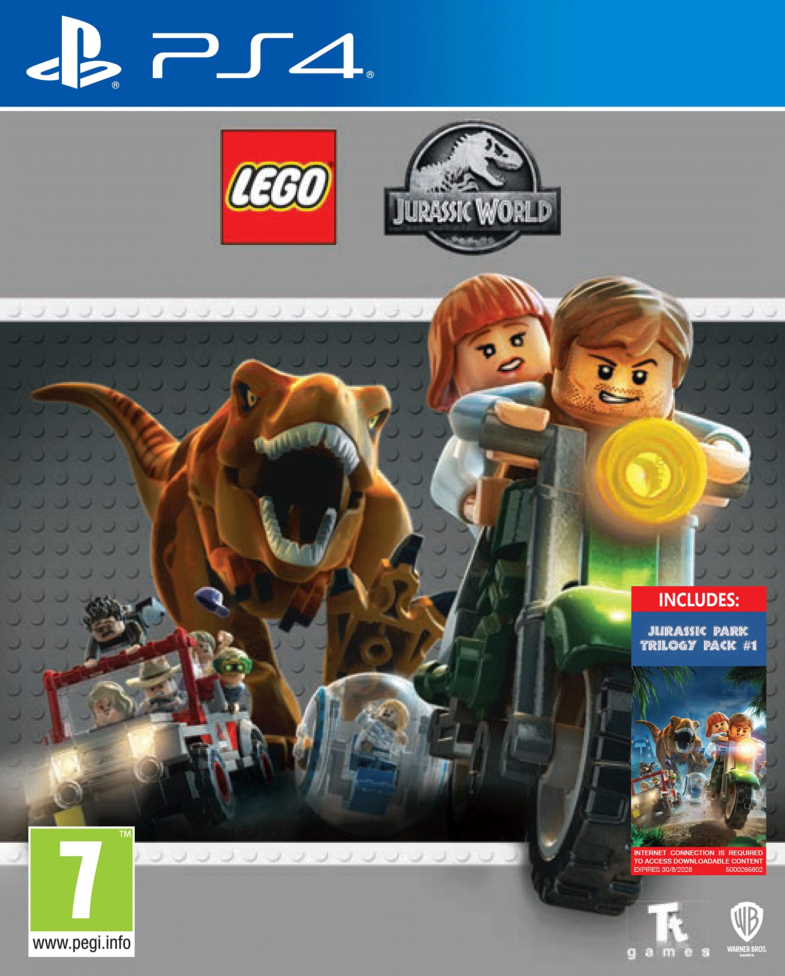 LEGO Jurassic World DLC Exclusive for PS4 - UK Import - Perfect for Jurassic Park Fans & Video Game Collectors