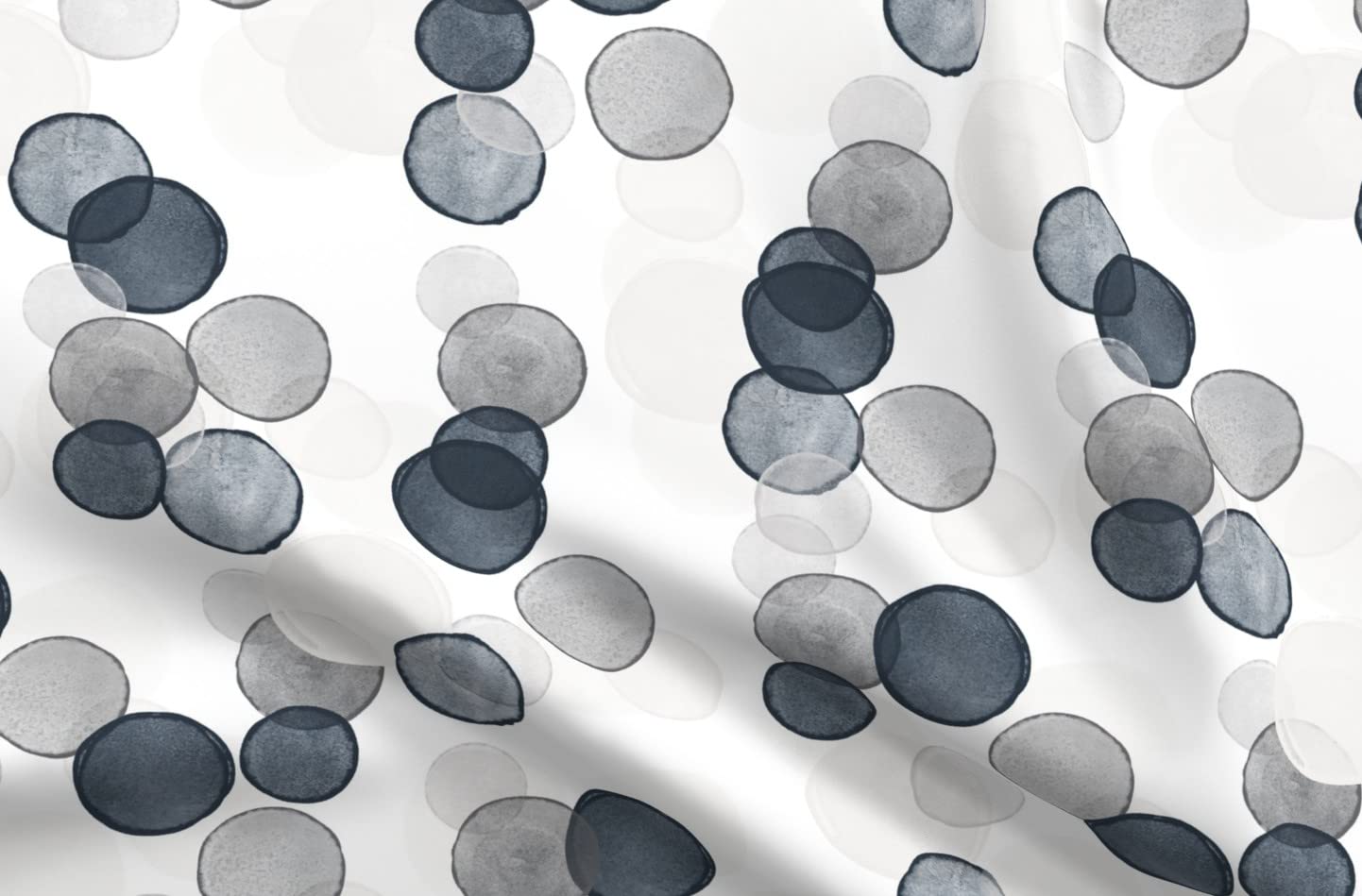 Watercolor Bubbles Neutral Dots Gray Charcoal Polka Dot Minky Fabric - Soft Plush Fat Quarter for Sewing Baby Blankets, Quilt Backing & DIY Projects - Perfect for Nursery Decor, Baby Shower Gifts & Cozy Home Textiles