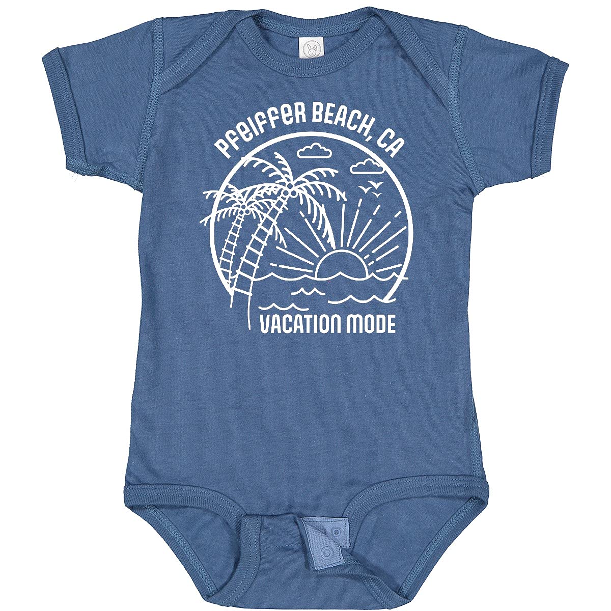 Inktastic Summer Vacation Mode Pfeiffer Beach California Baby Bodysuit - Cute Infant Onesie for Beach Trips, Family Vacations & California Travel Souvenirs