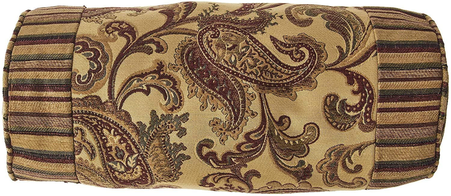 Luxury 6-Piece Heavyweight Paisley Chenille Comforter Set with Exotic Blooms - King Size Bedding for Master Bedroom & Guest Room Decor